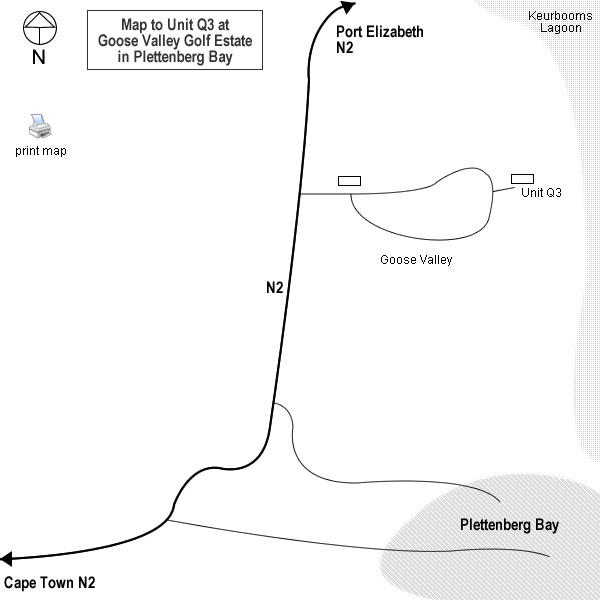 Goose Valley Directions Map
